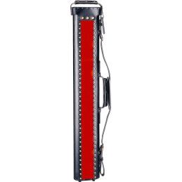 Étuis Instroke Geo en cuir Noir/Rouge 2x3