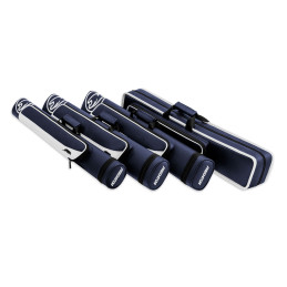 Predator Roadline Blue/White Hard Pool Cue Case - 3 Butts x 5 Shafts