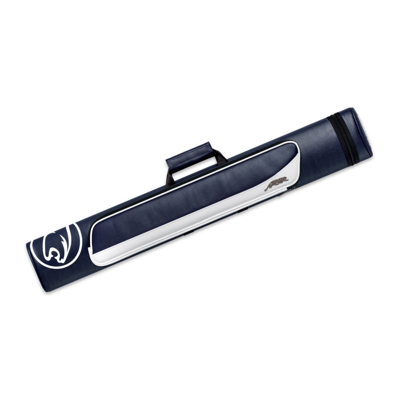 Predator Roadline Blue/White Hard Pool Cue Case - 2 Butts x 4 Shafts
