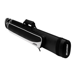 Predator Roadline Black/White Hard Pool Cue Case - 2 Butts x 4 Shafts