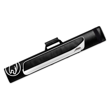 Predator Roadline Black/White Hard Pool Cue Case - 2 Butts x 4 Shafts