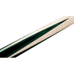 Predator 4-Point Sneaky Pete Classics Pool Cue - Black/Green Veneers - Linen Wrap