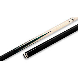 Predator 4-Point Sneaky Pete Classics Pool Cue - Black/Green Veneers - Linen Wrap