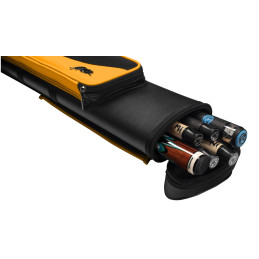 Predator Roadline Black/Yellow Hard Pool Cue Case - 2 Butts x 4 Shafts